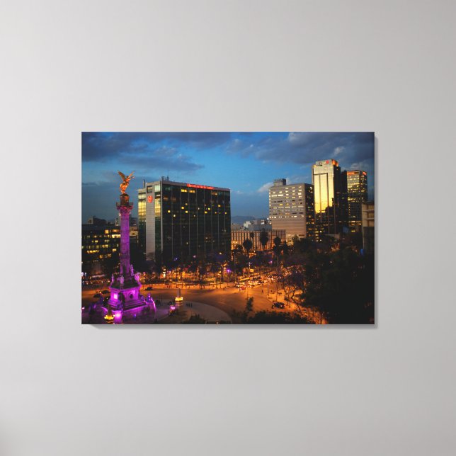 El Angel De Independencia, Mexikanska Landmark Canvastryck (Framsida)