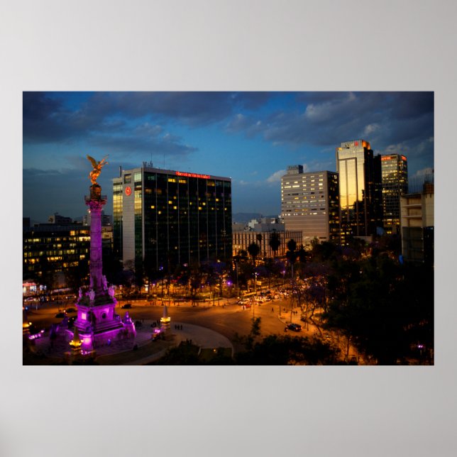El Angel De Independencia, Mexikanska Landmark Poster (Framsidan)