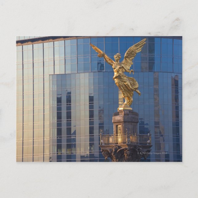 El Angel och Oberoende Monument och kontor Vykort (Framsida)