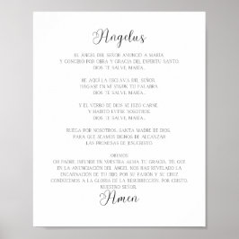 El Angelus Spain Prayer Poster