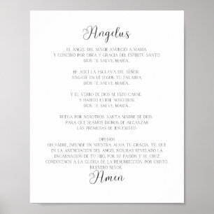 El Angelus Spain Prayer Poster