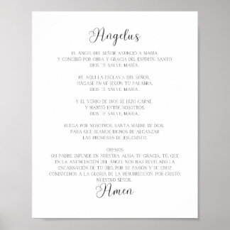 El Angelus Spain Prayer Poster