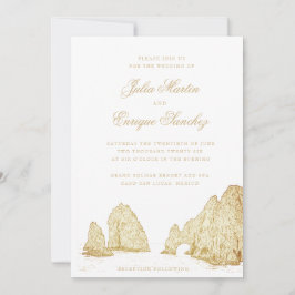 El Arco Cabo San Lucas Båge Bröllop Inbjudningar