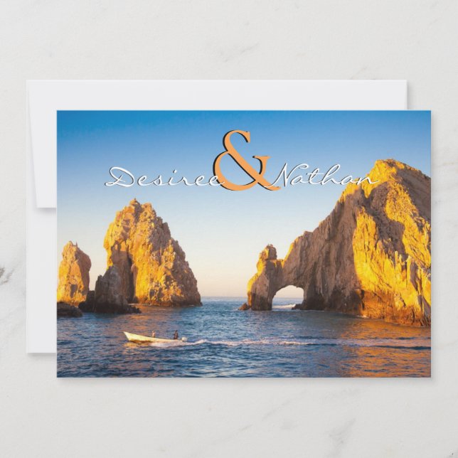 El Arco - Cabo San Lucas bröllopinbjudan Inbjudningar (Framsida)