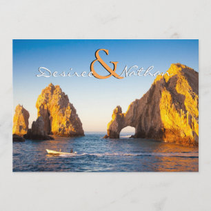 El Arco - Cabo San Lucas bröllopinbjudan Inbjudningar