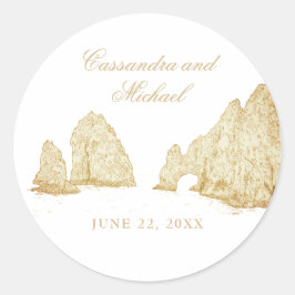 El Arco |  Cabo San Lucas MEXIKO Välkommen Runt Klistermärke