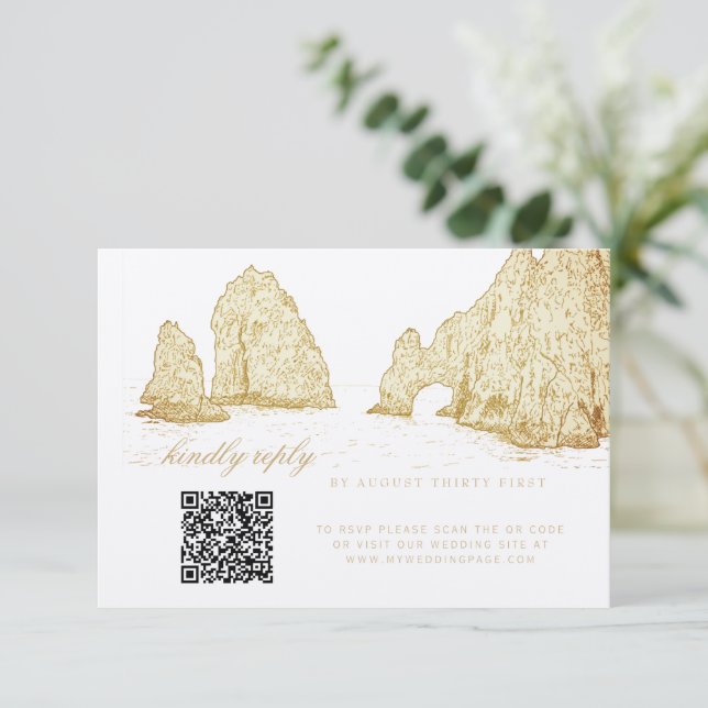 El Arco Cabo San Lucas Vänlig Svar QR-kod (Stående Fram)