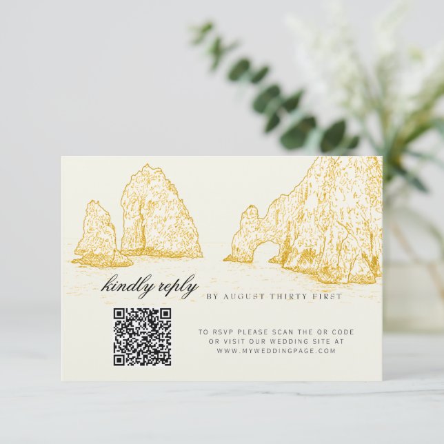 El Arco Cabo San Lucas Vänlig Svar QR-kod (Stående Fram)