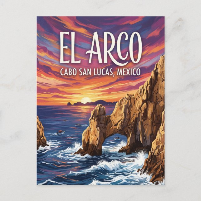 El Arco de Cabo San Lucas Vykort (Framsida)