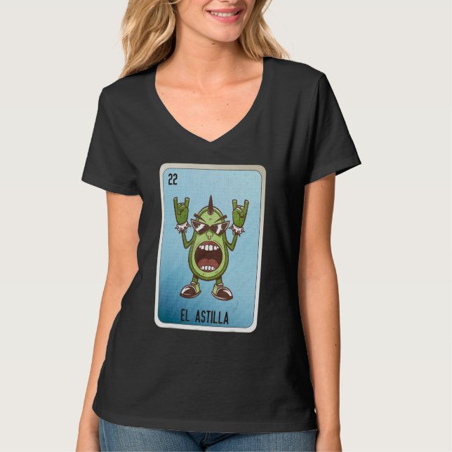 El Astilla Mexican Slang Lottery Bingo Cards T Shirt (Framsida)