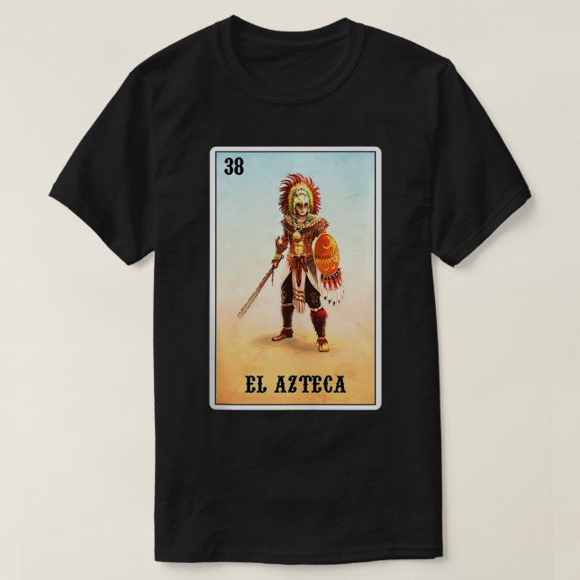 El Azteca Eagle Warriors Meico Aztec Knight T Shirt (Design framsida)
