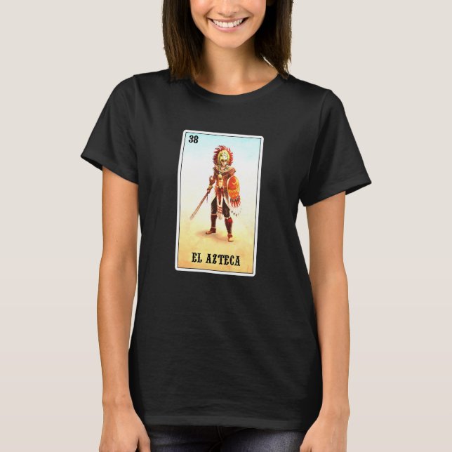 El Azteca Eagle Warriors Mexiko Aztec Knight T Shirt (Framsida)