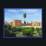 el badi morocco vykort<br><div class="desc">El Badi Palace, Marrakech, Marocko.El Badi Palace (arabiska: ق ص ا ل د budgivningsbud - det vill säga det ojämförbara palatset) är ett förstört palats i Marrakech i Marocko. På uppdrag av den saadiska sultanen Ahmad al-Mansur, strax efter hans anslutning 1578, finansierades byggandet av det med en betydande lösensumma som...</div>