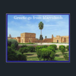 el badi morocco vykort<br><div class="desc">El Badi Palace, Marrakech, Marocko.El Badi Palace (arabiska: ق ص ا ل د budgivningsbud - det vill säga det ojämförbara palatset) är ett förstört palats i Marrakech i Marocko. På uppdrag av den saadiska sultanen Ahmad al-Mansur, strax efter hans anslutning 1578, finansierades byggandet av det med en betydande lösensumma som...</div>