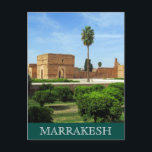 el badi palace marrakesh vykort<br><div class="desc">El Badi Palace, Marrakech, Marocko. El Badi Palace (arabiska): ق ص ا ل د budgivningsbud - det vill säga det ojämförbara palatset) är ett förstört palats i Marrakech i Marocko. På uppdrag av den saadiska sultanen Ahmad al-Mansur, strax efter hans anslutning 1578, finansierades byggandet av det med en betydande lösensumma...</div>