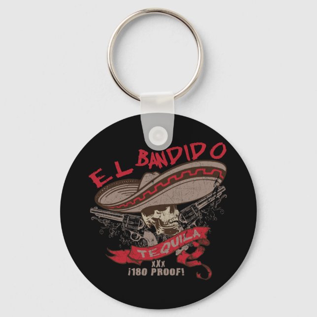 El Bandido Tequila Keychain Nyckelring (Framsida)