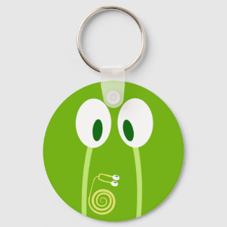 El bebé caracol se sube por las antenas de papá nyckelring