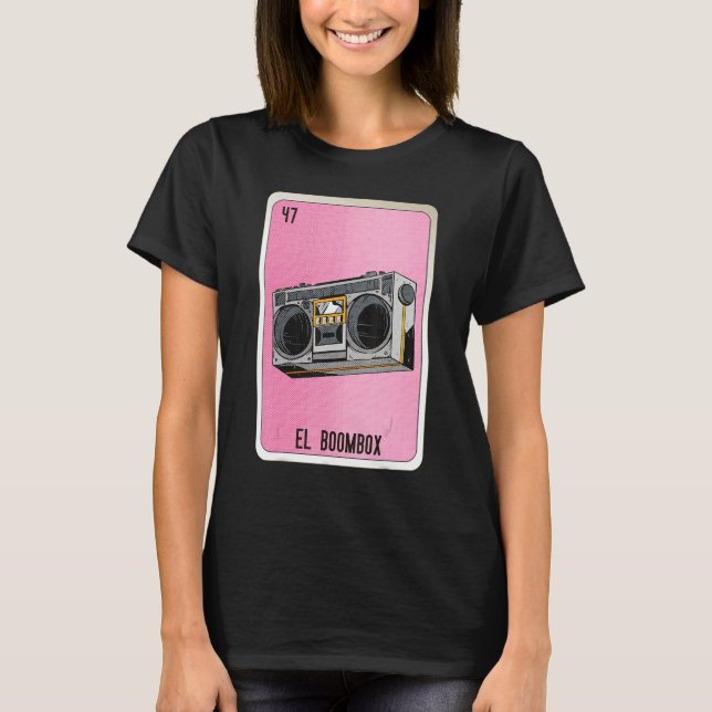 El Boombox Mexican Slang Lottery Bingo Cards T Shirt (Framsida)