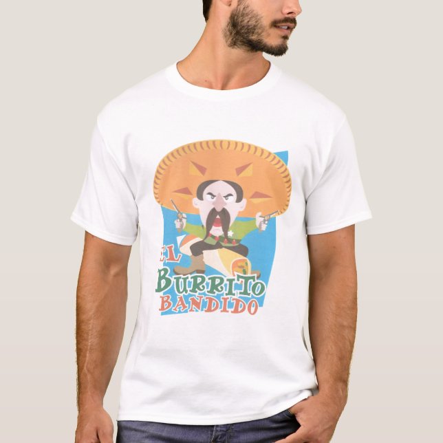 El-Burrito Bandido T-shirt (Framsida)