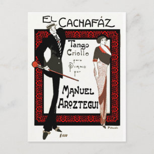 El Cachafaz Tango Vykort