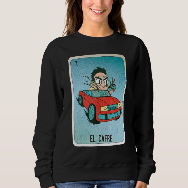 EL Cafre Mexican Slang Lottery Bingo Cards T Shirt (Framsida)