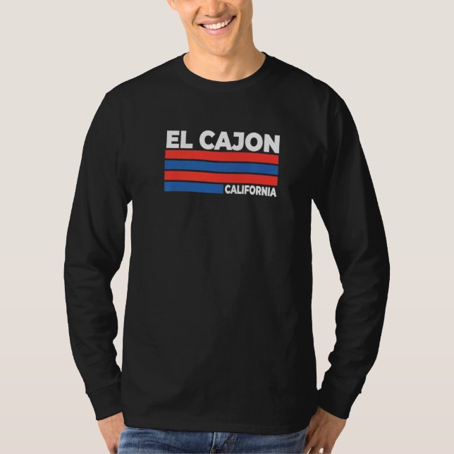 El Cajon California Ca Keepsaké San Diego Remembra T Shirt (Framsida)
