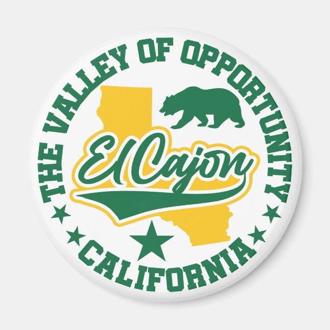 El Cajon, Kalifornien Magnet (Framsidan)