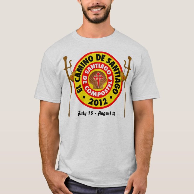 El Camino de Santiago 2012 T-shirt (Framsida)