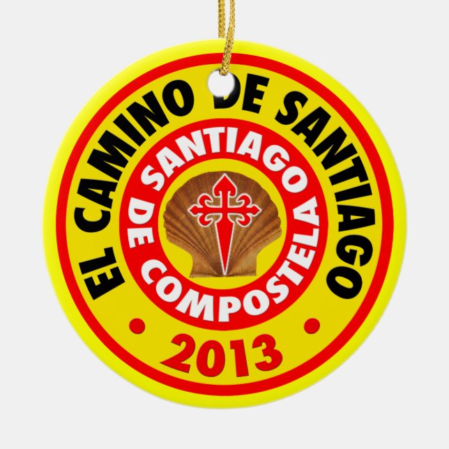 El Camino De Santiago 2013 Julgransprydnad Keramik (Framsidan)