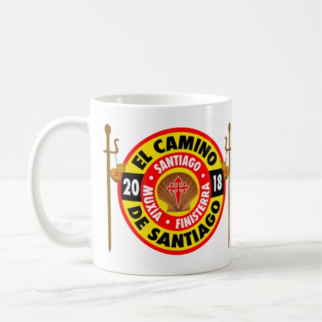 El Camino de Santiago 2018 Kaffemugg (Vänster)