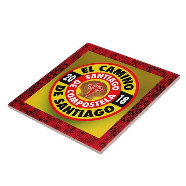 El Camino de Santiago 2018 Kakelplatta (Sidan)