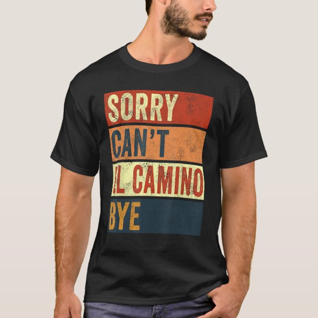 El Camino de Santiago Compostela Spain Way of St J T Shirt (Framsida)