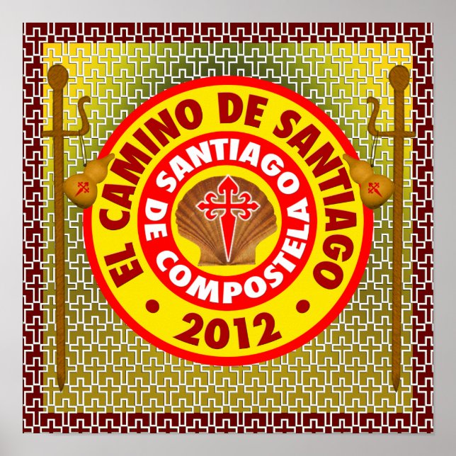 El Camino de Santiago de Compostela Poster (Framsidan)