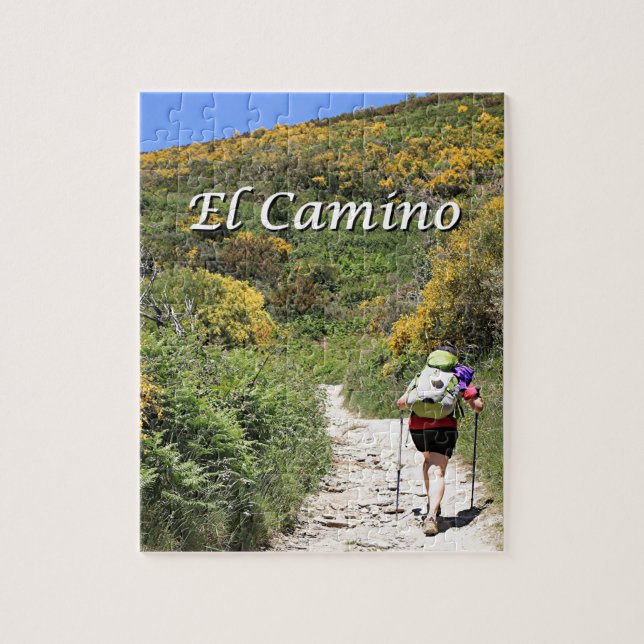 El Camino de Santiago de Compostela, Spanien, Pussel (Vertikal)
