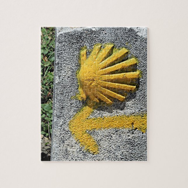 El Camino de Santiago de Compostela, Spanien, Pussel (Vertikal)