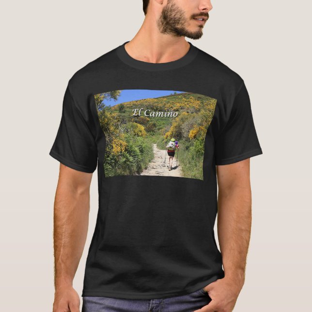 El Camino de Santiago de Compostela, Spanien, T-shirt (Framsida)
