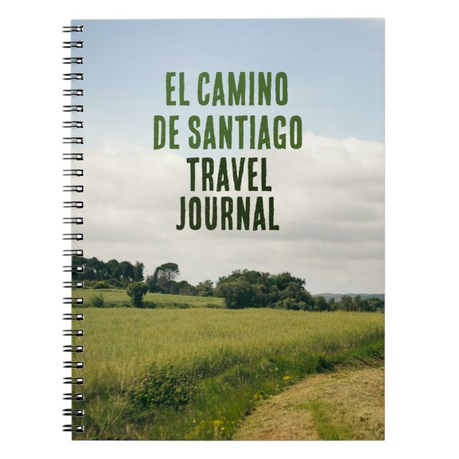 El Camino de Santiago Travel Journal Anteckningsbok (Framsidan)