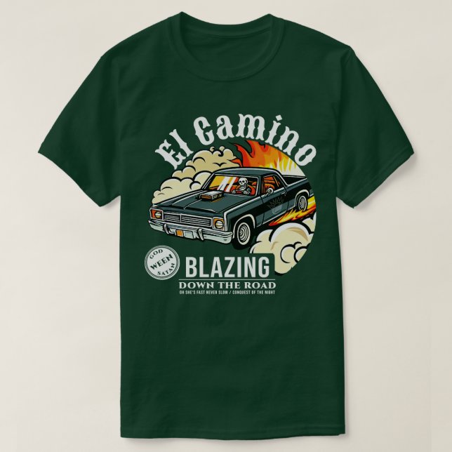 El Camino Mörk Shirt T Shirt (Design framsida)