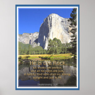 EL CAPITAN - Deuteronomy 32:4 POSTER UTSKRIFT