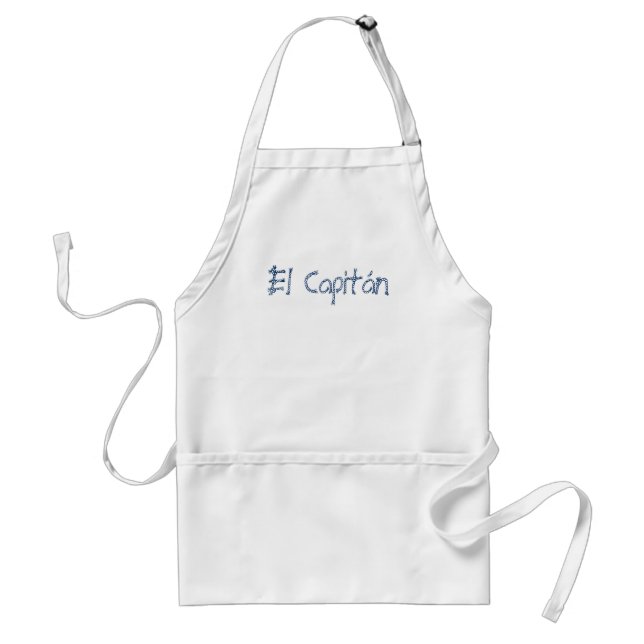 El Capitán, kapten nautisk sjöräddknapp Förkläde (Framsidan)