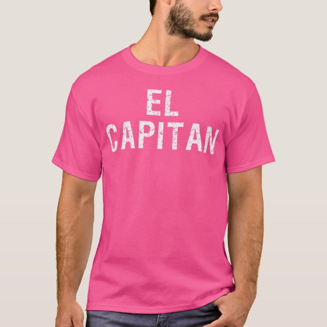 El Capitan kapten över Frakten T Shirt (Framsida)