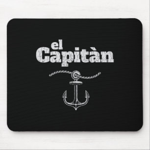 El Capitan kläder för män Rolig kapten båt present Musmatta