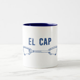 El Capitan-klätterkvickdraw Två-Tonad Mugg