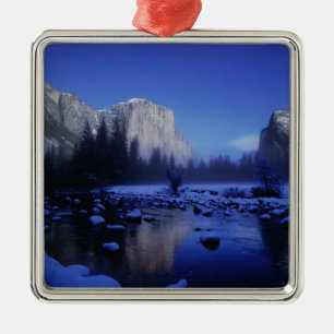 El Capitan Mountain, Yosemite National Park, Julgransprydnad Metall