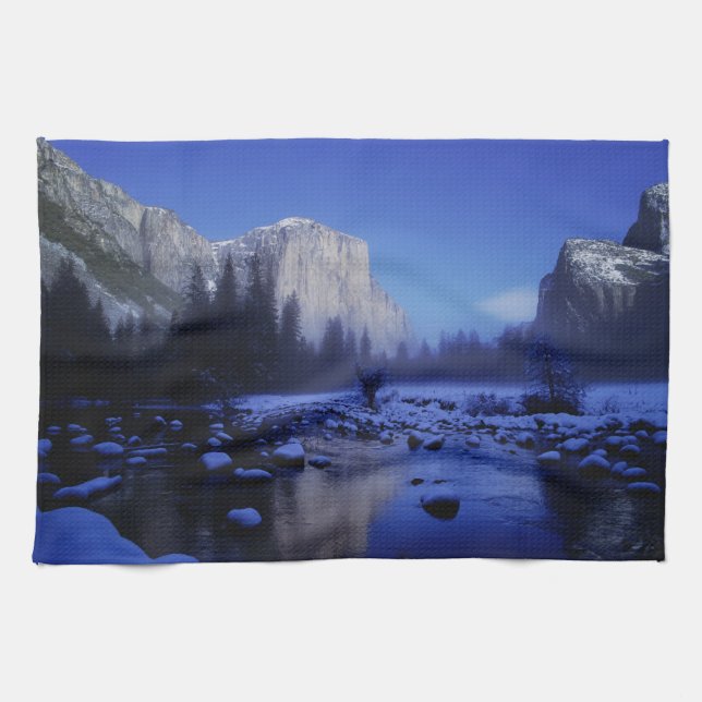 El Capitan Mountain, Yosemite nationalpark, Kökshandduk (Horisontell)