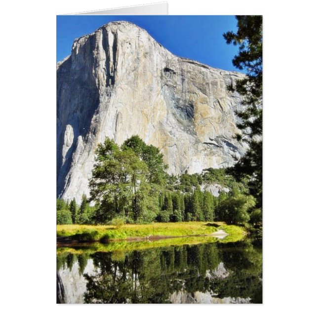 El Capitan och Merced River i Yosemite Hälsningskort (Framsidan)