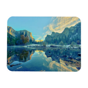 El Capitan och reflexion för tre bröder Magnet