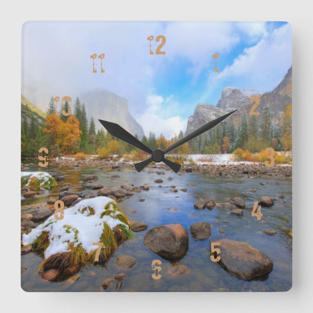 El Capitan och tre bröder Fyrkantig Klocka (Framsida)