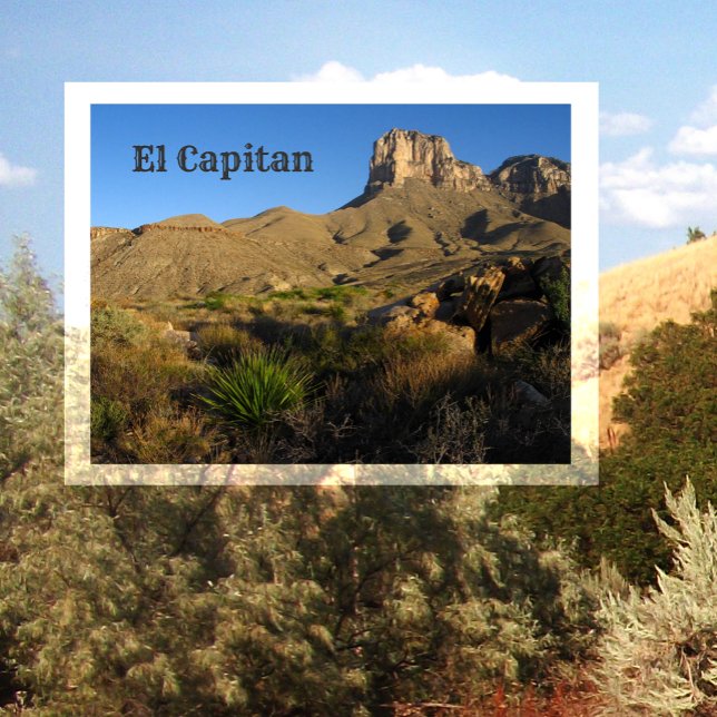 El Capitan Peak, Guadalupe Mountains nationalpark Vykort (Skapare uppladdad)