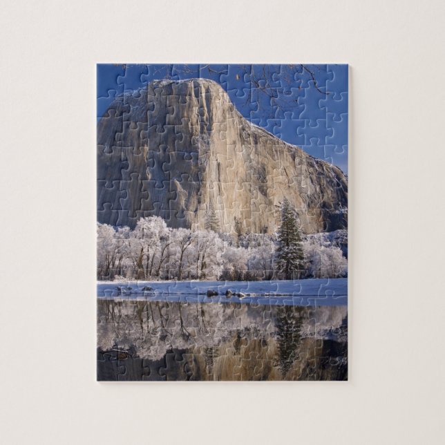 El Capitan speglas i floden Merced 2 Pussel (Vertikal)